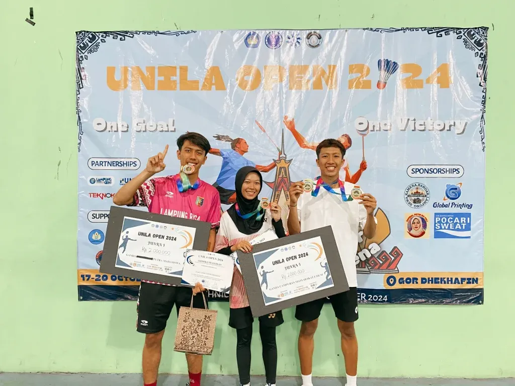 Mahasiswa STIE ISM Mendapat Juara 1 Pada Kejuaraan Unila Open 2024